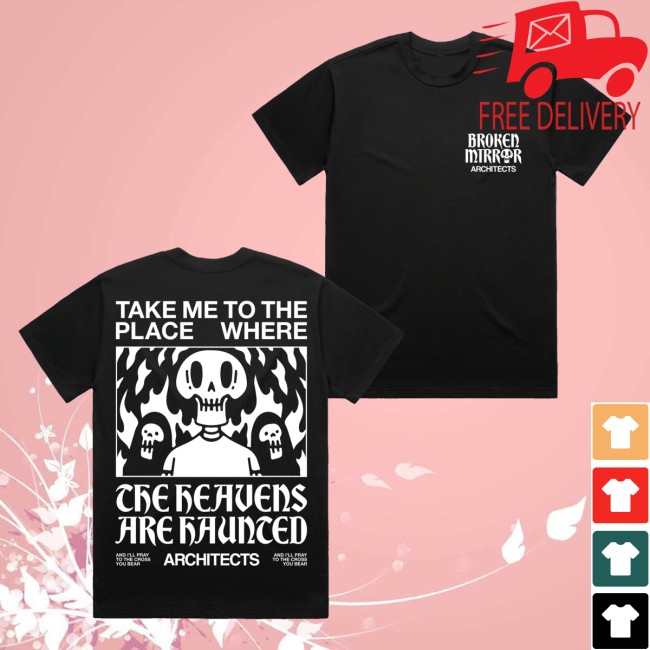 Architects Merch Store Broken Mirror Heavens Black Shirt 5 Architects Merch Store Broken Mirror Heavens Black Shirt