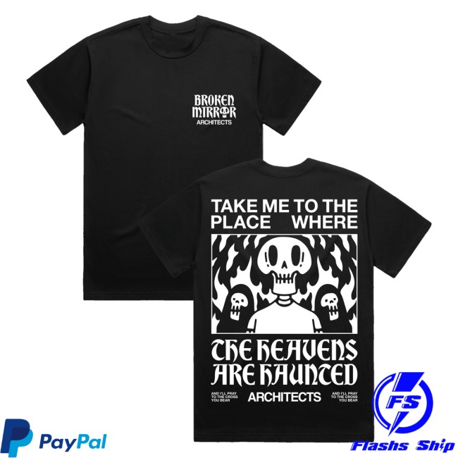 Architects Merch Store Broken Mirror Heavens Black Shirt 5 Architects Merch Store Broken Mirror Heavens Black Shirt
