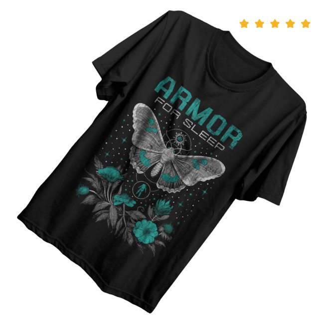 kenny Armor For Sleep Merch Moth Tee0 kenny Armor For Sleep Merch Moth Tee0