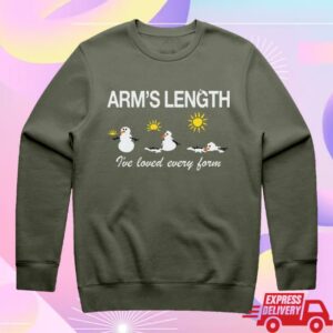 kenny Arms Length Store Merch Shop Green Snowman Crewneck
