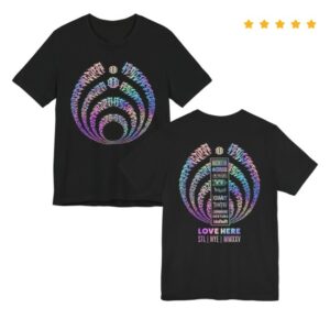 kenny Bassnectar Merch Store Love Here St. Louis Calligraphy Bass Drop Shirtss