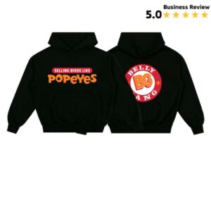 kenny Belly Gang Kushington Merch Shop Store Birds Like Popeyes Hoodie Black