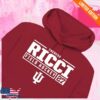 kenny Bigten Store Merch Theresa Ricci Rally Mens Red Indiana Hoosiers Nil Stacked Box Hooded Sweatshirtr