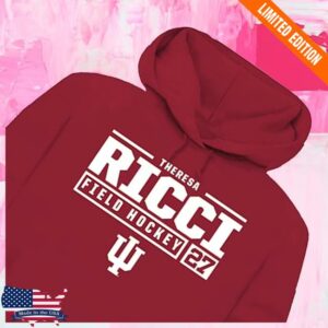 kenny Bigten Store Merch Theresa Ricci Rally Mens Red Indiana Hoosiers Nil Stacked Box Hooded Sweatshirtr