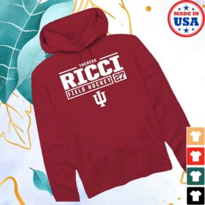 kenny Bigten Store Merch Theresa Ricci Rally Mens Red Indiana Hoosiers Nil Stacked Box Hooded Sweatshirts