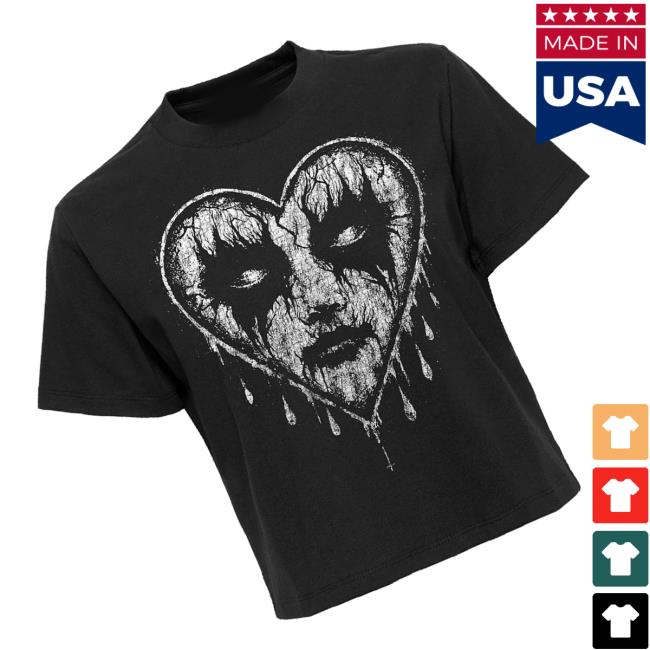 Blackcraft Cult Shop Merch Corpse Paint Heart T-Shirt 4 Blackcraft Cult Shop Merch Corpse Paint Heart T-Shirt