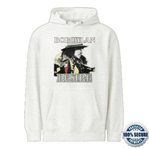 kenny Bob Dylan Merch Store Desire Off White Heather Hoodie