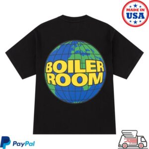 kenny Boiler Room Merch Store Globe Logo T Shirt Blacka