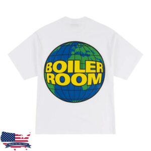 kenny Boiler Room Merch Store Globe Logo T Shirt Whitea