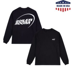kenny Boiler Room Merch Store Waffle Ls Top Black