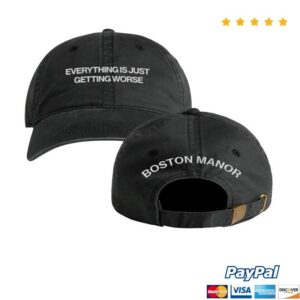 kenny Boston Manor Merch Store Worse Cap Black