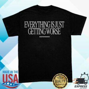 kenny Boston Manor Merch Worse Tee Black