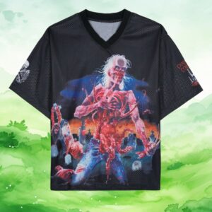 kenny Brain Dead Merch Store Brain Dead X Cannibal Corpse Football Jersey Black