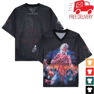 kenny Brain Dead Merch Store Brain Dead X Cannibal Corpse Football Jersey Blackxs
