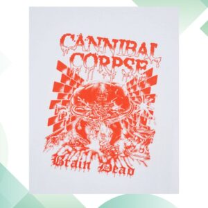 kenny Brain Dead Merch Store Brain Dead X Cannibal Corpse Splatter Brain Shirt Whitess
