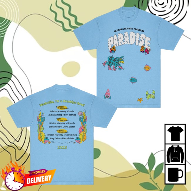 Briston Maroney Merch Store Paradise 2023 T-Shirt 4 Briston Maroney Merch Store Paradise 2023 T-Shirt