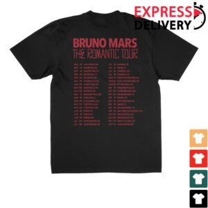 kenny Bruno Mars Merch Store The Romantic Rose Shirt