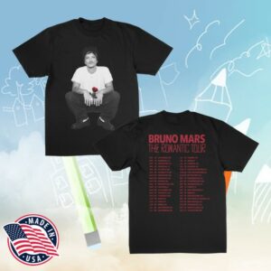 kenny Bruno Mars Merch Store The Romantic Rose Shirtss