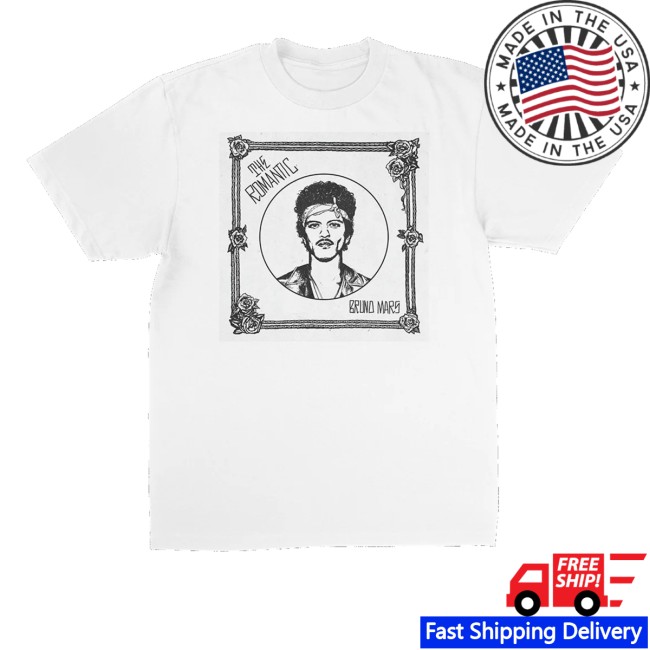 kenny Bruno Mars Merch Store The Romantic Shirt White kenny Bruno Mars Merch Store The Romantic Shirt White