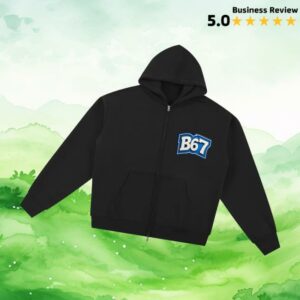 kenny Bsixtyseven Merch Store B67 Fleece Zip Through Hoodiea