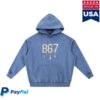 kenny Bsixtyseven Merch Store B67 Snow Wash Hand Frayed Heavyweight Hoodie