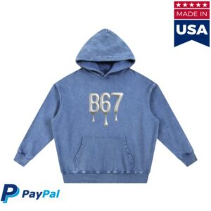 kenny Bsixtyseven Merch Store B67 Snow Wash Hand Frayed Heavyweight Hoodie