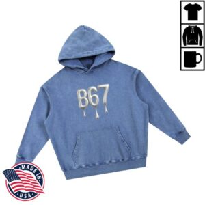kenny Bsixtyseven Merch Store B67 Snow Wash Hand Frayed Heavyweight Hoodiea