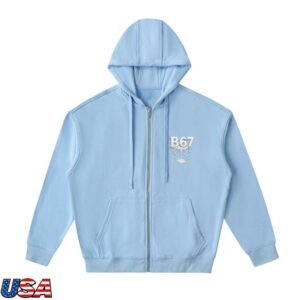 kenny Bsixtyseven Merch Store Drop Shoulder Zip Up Hoodie