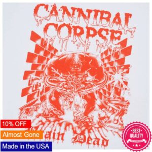 kenny Cannibal Corpse Merch Shop Cannibal Corpse X Brain Dead Splatter Brain T Shirtsx
