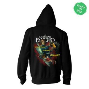 kenny Cavitycolors Merch Store American Psycho I Feel Lethal Zip Up Hoodies
