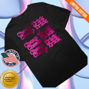 kenny Cheap Trick Store Merch Shop 6 Lines Logo Pink Foil Tees kenny Cheap Trick Store Merch Shop 6 Lines Logo Pink Foil Tees