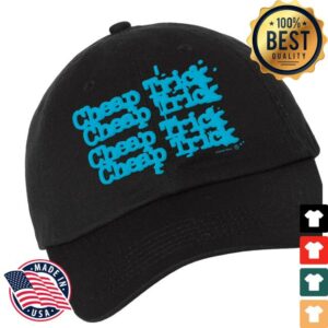 kenny Cheap Trick Store Merch Shop Blue 4 Line Logo Hats