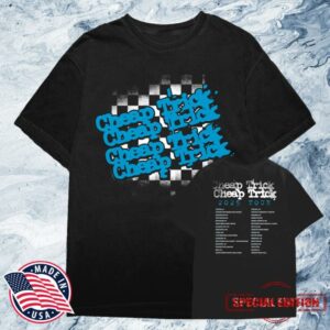 kenny Cheap Trick Store Merch Shop Checks Logo Tour Tee