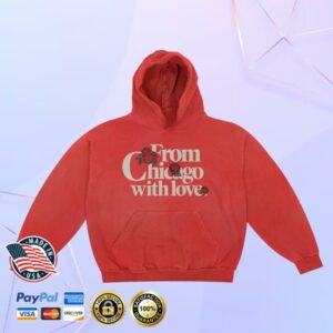 Chicago Over Everything Roses With Love Hoodie Red