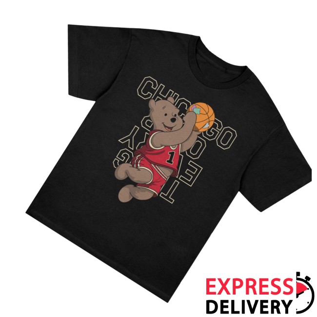 Chicago Over Everything Store Merch The Hooping Pooh Shirt Black 3 Chicago Over Everything Store Merch The Hooping Pooh Shirt Black