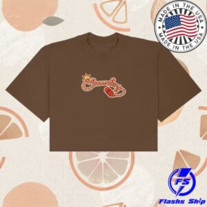 kenny Chunky Merch Chunky Fire Horse And Duck Ya Cropped T Shirt Brown