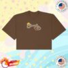 Chunky Merch Chunky Lucky Horse Coin Cropped T-Shirt Brown 2 kenny Chunky Merch Chunky Lucky Horse Coin Cropped T Shirt Brown1