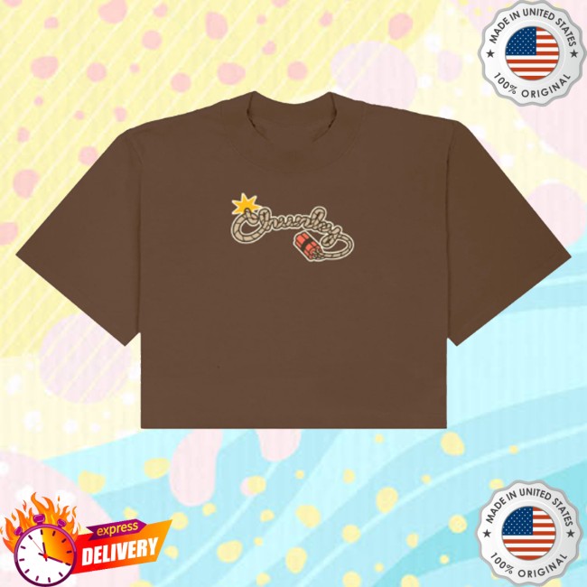 kenny Chunky Merch Chunky Lucky Horse Coin Cropped T Shirt Brown1 kenny Chunky Merch Chunky Lucky Horse Coin Cropped T Shirt Brown1