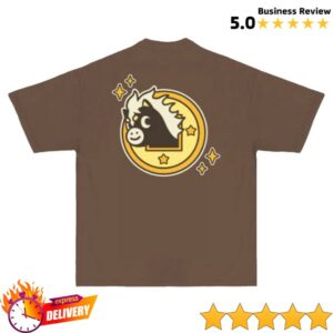 kenny Chunky Merch Chunky Lucky Horse Coin T Shirt Brown