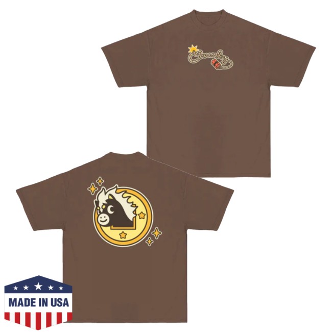 kenny Chunky Merch Chunky Lucky Horse Coin T Shirt Brown0 kenny Chunky Merch Chunky Lucky Horse Coin T Shirt Brown0