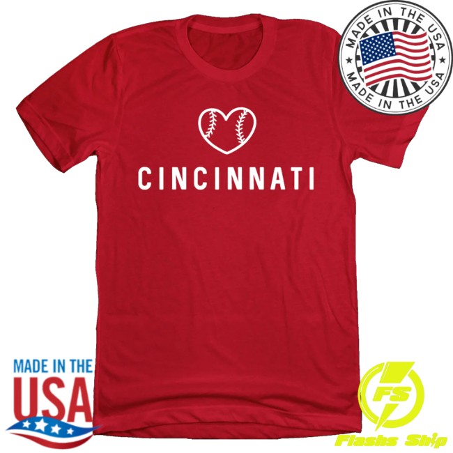 kenny Cincy Shirts Merch Cincinnati Baseball Heart Shirt kenny Cincy Shirts Merch Cincinnati Baseball Heart Shirt