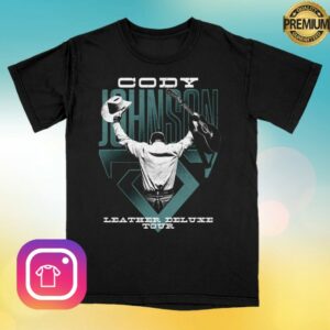 kenny Cody Johnson Merch Leather Deluxe Photo Tour Tee1