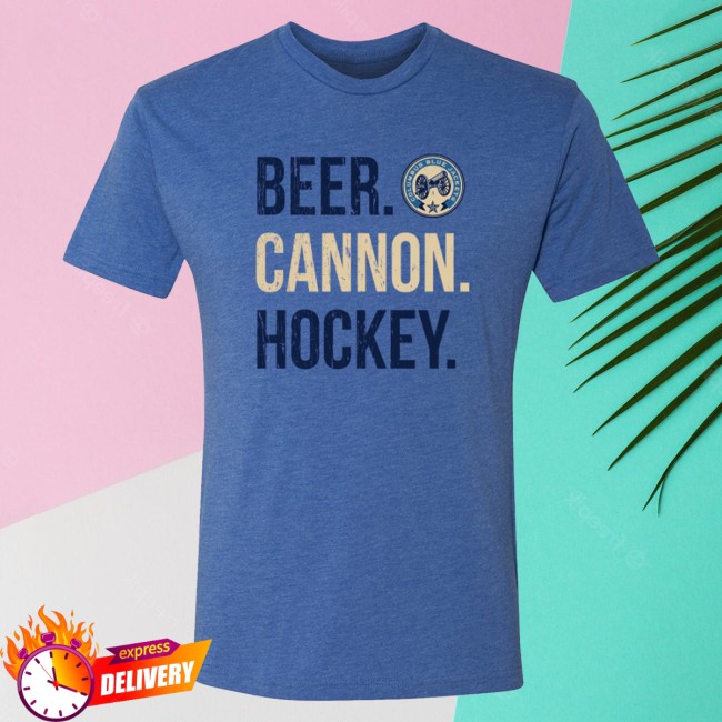 kenny Columbus Blue Jackets Apparel Store 108 Stitches Beer Cannon Hockey Tee kenny Columbus Blue Jackets Apparel Store 108 Stitches Beer Cannon Hockey Tee