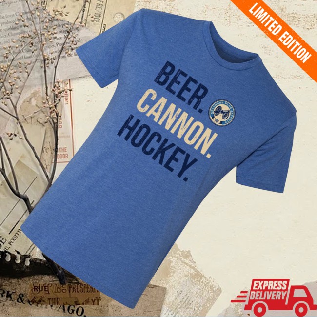 kenny Columbus Blue Jackets Apparel Store 108 Stitches Beer Cannon Hockey Tee1 kenny Columbus Blue Jackets Apparel Store 108 Stitches Beer Cannon Hockey Tee1