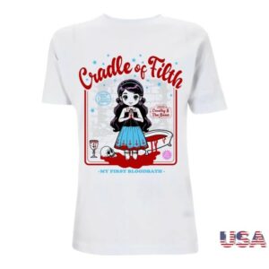kenny Cradle Of Filth Cradle Of Filth Cradle Of Filth My First Bloodbath White Shirt kenny Cradle Of Filth Cradle Of Filth Cradle Of Filth My First Bloodbath White Shirt