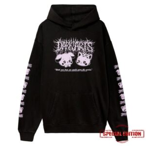 Dark Arts Coffee Merch Save The World With Love Hoodie Faded Black