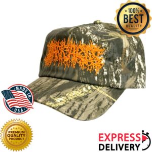 Dark Arts Coffee Merch Thorns 5 Panel Camo Orange