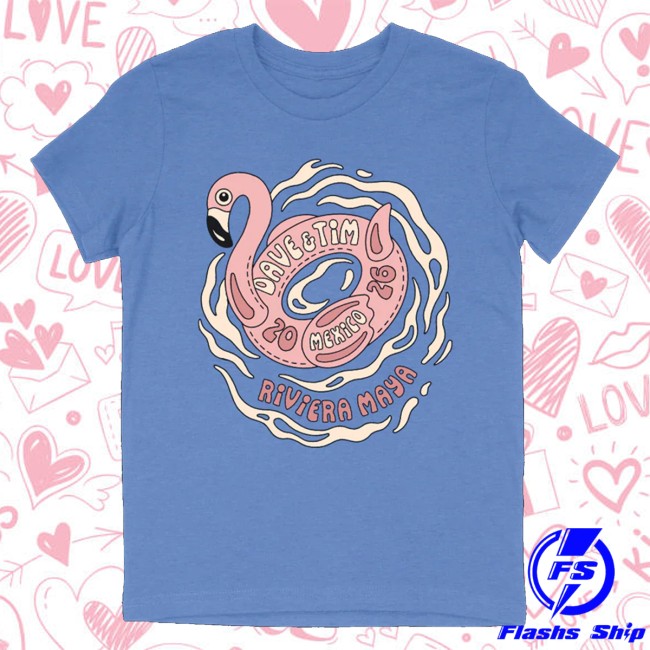 kenny Dave And Tim Riviera Maya Merch Youth Flamingo Float Tee kenny Dave And Tim Riviera Maya Merch Youth Flamingo Float Tee