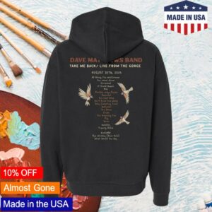 Dave Matthews Band Merch Take Me Back Live From The Gorge Hoodie