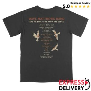 Dave Matthews Band Merch Take Me Back Live From The Gorge Tee